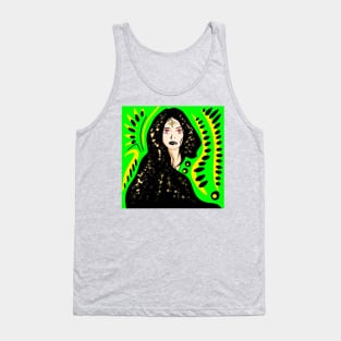 tarot clairvoyant woman in mayan stars ecopop Tank Top